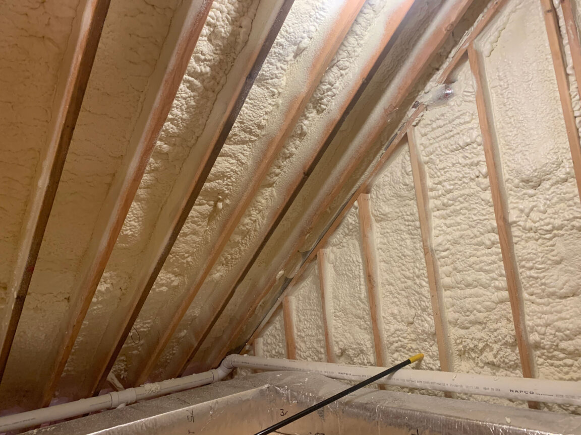 Successful application of closed-cell spray foam insulation