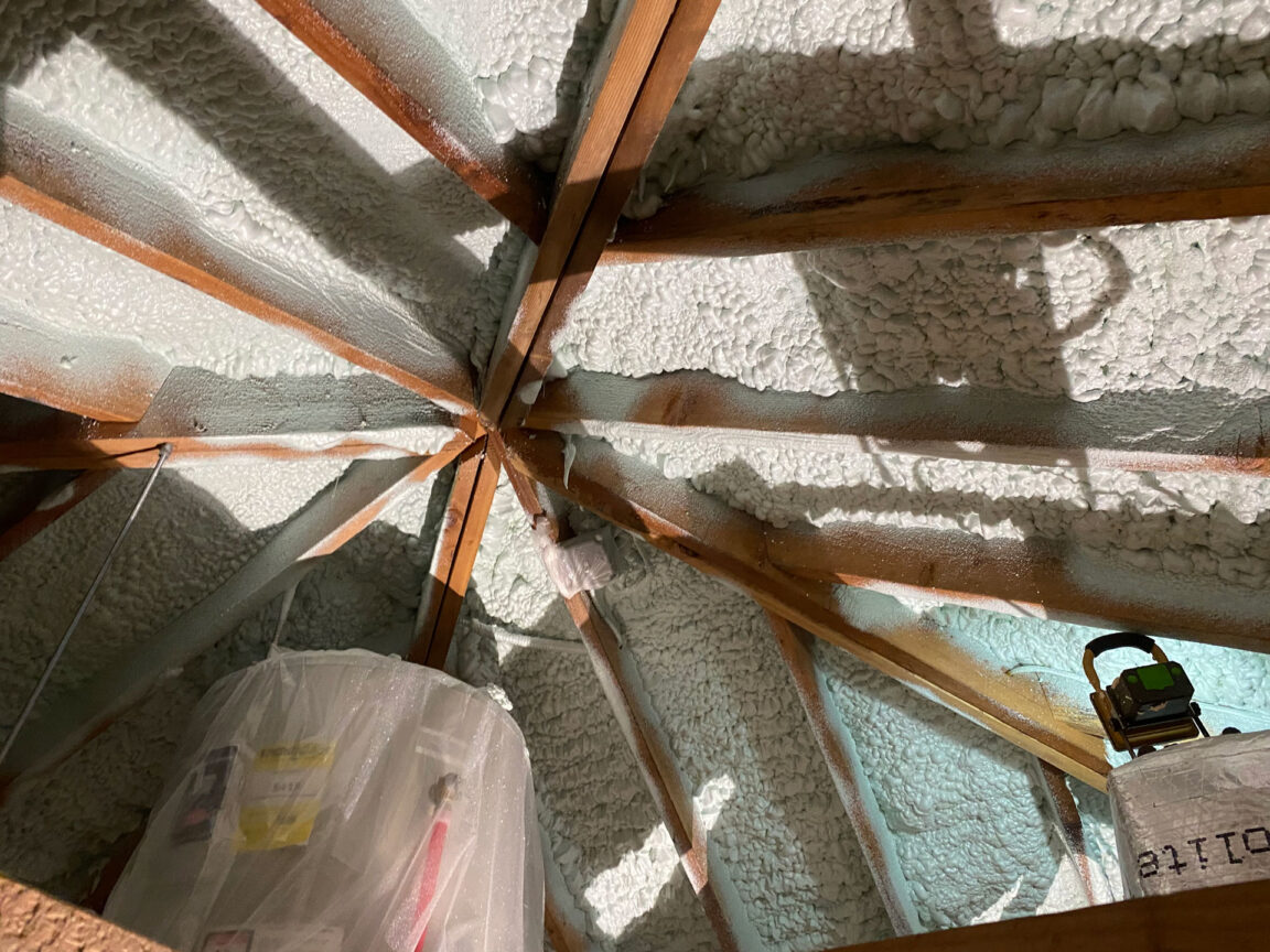 Hampton Bays insulation job ceiling after photo