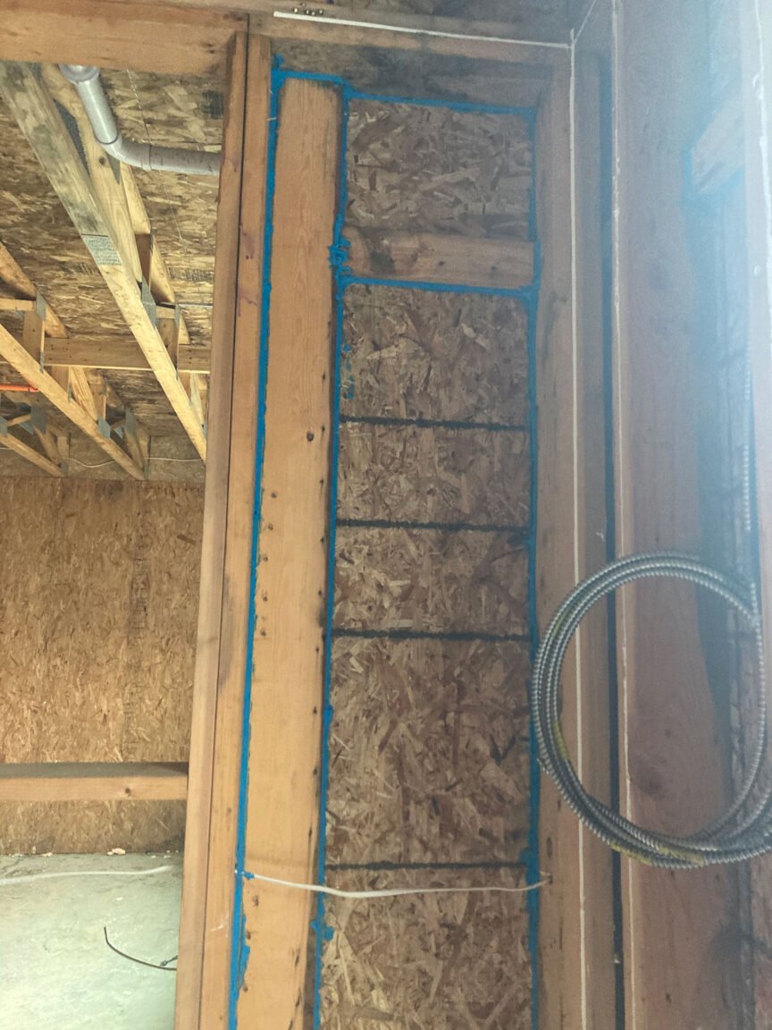 EcoSeal spray foam insulation used to air seal Bay Shore complex