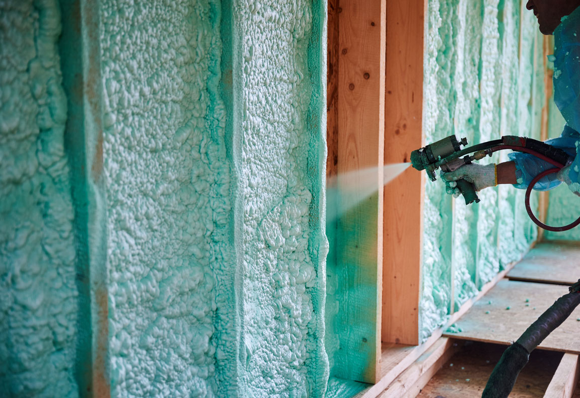 home energy efficiency with spray foam insulation